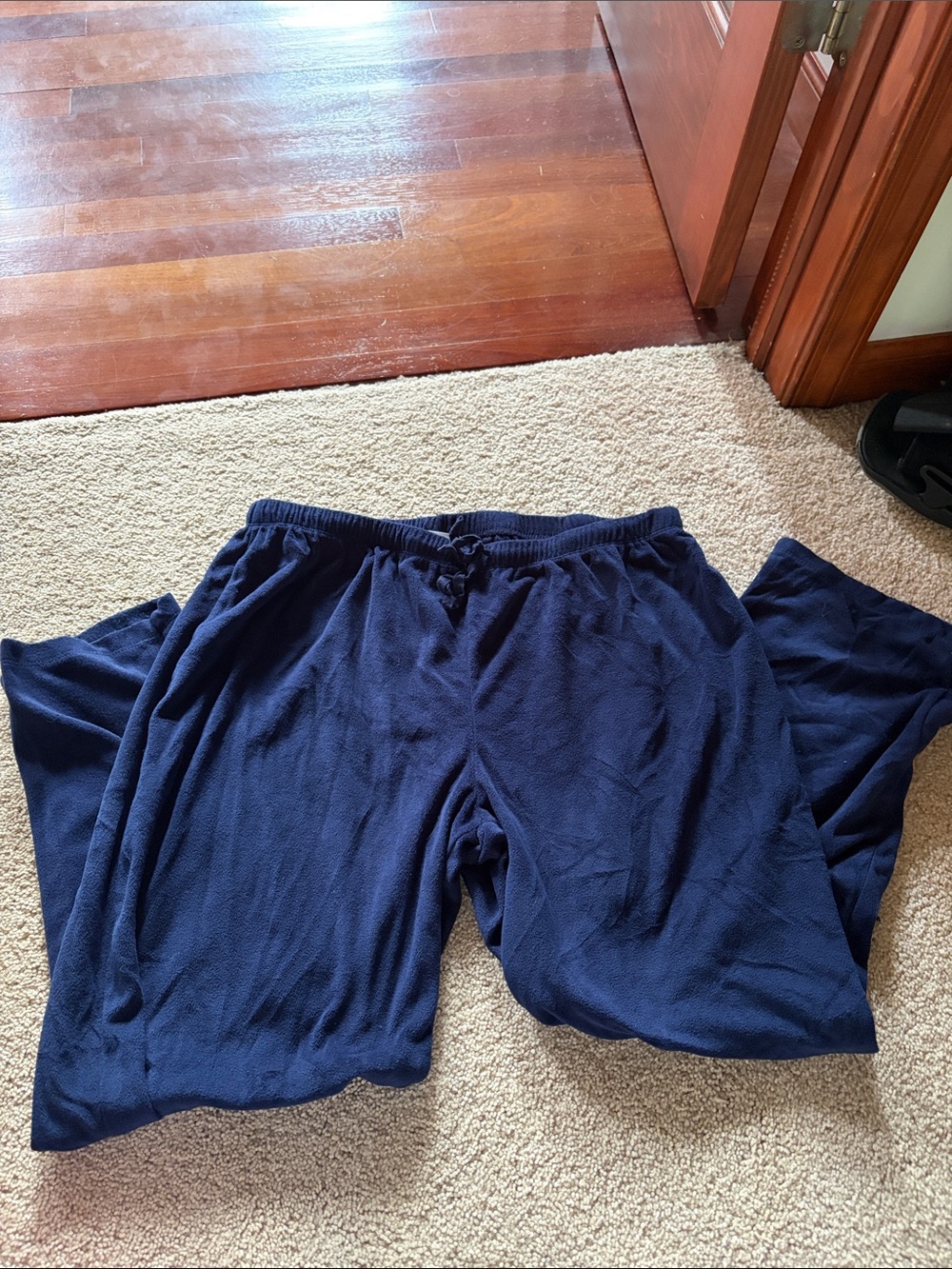 Cuddl Duds Navy Blue Cozy Fleece Lounge Pants